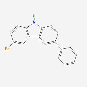 molecular formula C18H12BrN B1510083 3-bromo-6-phenyl-9H-carbazole 
