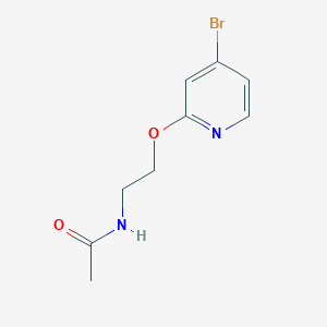 molecular formula C9H11BrN2O2 B1510098 N-(2-((4-Bromopyridin-2-yl)oxy)ethyl)acetamide CAS No. 1001077-13-9