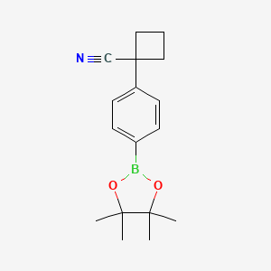 1-(4-(4,4,5,5-Tetramethyl-1,3,2-dioxaborolan-2-yl)phenyl)cyclobutanecarbonitrile