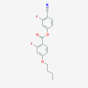 Benzoic acid, 4-butoxy-2-fluoro-, 4-cyano-3-fluorophenyl ester