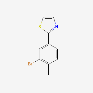 molecular formula C10H8BrNS B1510105 2-(3-Bromo-4-methylphenyl)thiazole CAS No. 903522-18-9