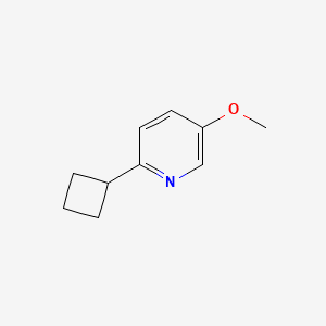 molecular formula C10H13NO B1510108 2-Cyclobutyl-5-methoxypyridine 
