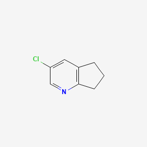 molecular formula C8H8ClN B1510158 3-Chloro-6,7-dihydro-5H-cyclopenta[b]pyridine CAS No. 126215-93-8