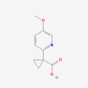 1-(5-Methoxypyridin-2-yl)cyclopropane-1-carboxylic acid