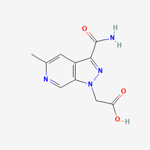 (3-Carbamoyl-5-methyl-pyrazolo[3,4-c]pyridin-1-yl)-acetic acid