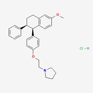 cis-1-[2-[4-(1,2,3,4-Tetrahydro-6-methoxy-2-phenyl-1-naphthalenyl)phenoxy]ethyl]-pyrrolidine HCl