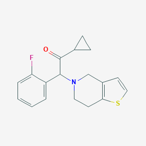 molecular formula C18H18FNOS B151018 2-Desacetoxy Prasugrel CAS No. 201049-78-7