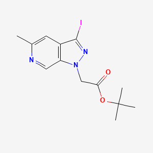 Tert-butyl 2-(3-iodo-5-methyl-1H-pyrazolo[3,4-c]pyridin-1-yl)acetate
