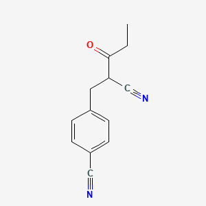 4-(2-Cyano-3-oxopentyl)benzonitrile