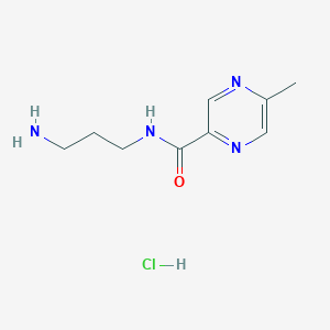 2-[(5-Methylpyrazine-2-carbonyl)amino]propylaminehydrochloride