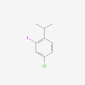molecular formula C9H10ClI B1510215 4-Chloro-2-iodo-1-isopropylbenzene 