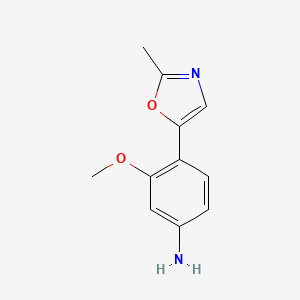 3-Methoxy-4-(2-methyloxazol-5-yl)benzenamine