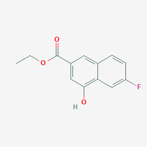 B1510244 Ethyl 6-fluoro-4-hydroxy-2-naphthoate CAS No. 1093073-40-5