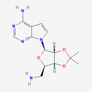 7-((3aR,4R,6R,6aR)-6-(Aminomethyl)-2,2-dimethyltetrahydrofuro[3,4-d][1,3]dioxol-4-yl)-7H-pyrrolo[2,3-d]pyrimidin-4-amine