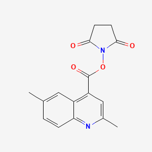 2,5-Dioxopyrrolidin-1-yl 2,6-dimethylquinoline-4-carboxylate