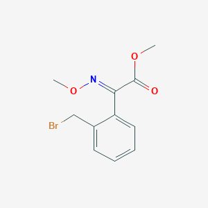 molecular formula C11H12BrNO3 B151025 (E)-Methyl 2-(methoxyimino)-2-[2-(bromomethyl)phenyl]acetate CAS No. 133409-72-0