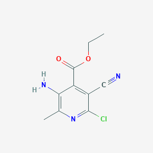 Ethyl 3-amino-6-chloro-5-cyano-2-methylisonicotinate