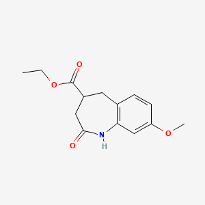 Ethyl 8-methoxy-2-oxo-2,3,4,5-tetrahydro-1H-benzo[b]azepine-4-carboxylate
