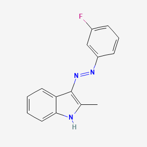 molecular formula C15H12FN3 B15102645 3H-Indol-3-one, 2-methyl-, 2-(3-fluorophenyl)hydrazone CAS No. 327092-71-7