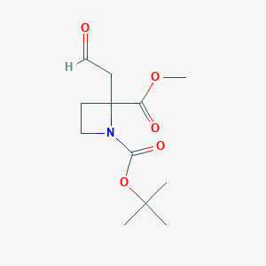 1-tert-Butyl 2-methyl 2-(2-oxoethyl)azetidine-1,2-dicarboxylate