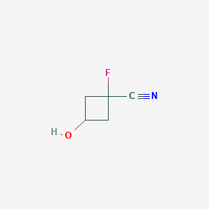 1-Fluoro-3-hydroxycyclobutanecarbonitrile