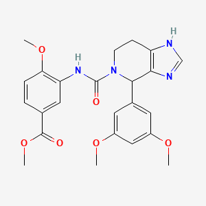 molecular formula C24H26N4O6 B15102730 methyl 3-({[4-(3,5-dimethoxyphenyl)-1,4,6,7-tetrahydro-5H-imidazo[4,5-c]pyridin-5-yl]carbonyl}amino)-4-methoxybenzoate 