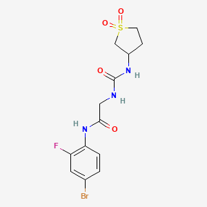 molecular formula C13H15BrFN3O4S B15102813 C13H15BrFN3O4S 