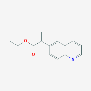 B1510292 Ethyl 2-(quinolin-6-yl)propanoate CAS No. 1193317-61-1