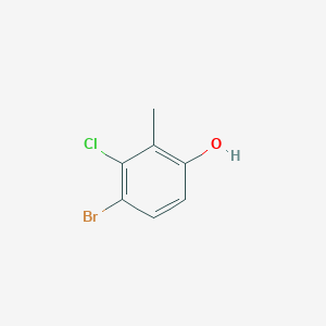 molecular formula C7H6BrClO B1510307 4-Bromo-3-chloro-2-methylphenol CAS No. 55289-31-1