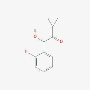 molecular formula C11H11FO2 B151031 1-Cyclopropyl-2-(2-fluorophenyl)-2-hydroxyethanone CAS No. 1100905-45-0