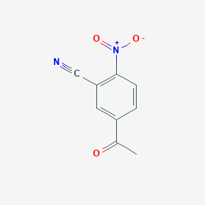 molecular formula C9H6N2O3 B1510314 5-Acetyl-2-nitrobenzonitrile CAS No. 223726-10-1