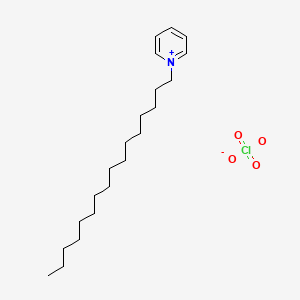 molecular formula C21H38ClNO4 B15103333 1-Hexadecylpyridin-1-ium perchlorate CAS No. 52137-53-8