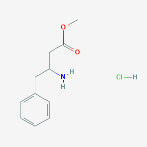molecular formula C11H16ClNO2 B1510356 Methyl 3-amino-4-phenylbutanoate hydrochloride CAS No. 1001427-55-9