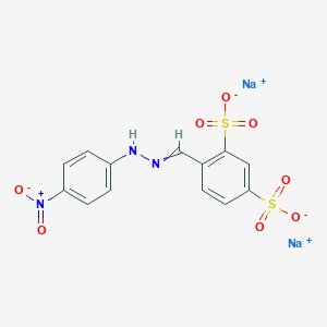 molecular formula C₁₃H₉N₃Na₂O₈S₂ B015104 Disodium;4-[[(4-nitrophenyl)hydrazinylidene]methyl]benzene-1,3-disulfonate CAS No. 193149-77-8