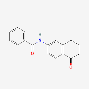 molecular formula C17H15NO2 B1510415 N-(5-oxo-5,6,7,8-tetrahydronaphthalen-2-yl)benzamide CAS No. 51981-66-9