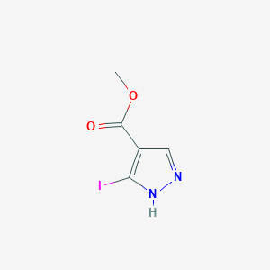 molecular formula C5H5IN2O2 B1510446 Methyl 3-iodo-1H-pyrazole-4-carboxylate CAS No. 1268684-41-8