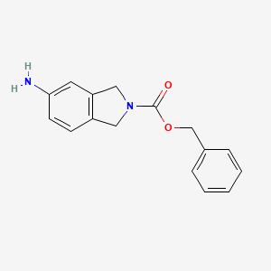 molecular formula C16H16N2O2 B1510449 Benzyl 5-aminoisoindoline-2-carboxylate 