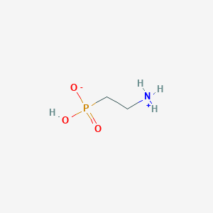 molecular formula C2H8NO3P B151045 (2-Aminoethyl)phosphonic acid CAS No. 2041-14-7