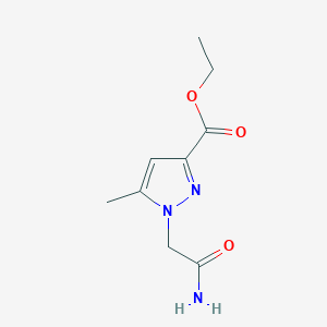 molecular formula C9H13N3O3 B1510482 ethyl 1-(2-amino-2-oxoethyl)-5-methylpyrazole-3-carboxylate 