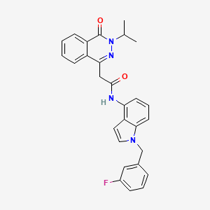 molecular formula C28H25FN4O2 B15104841 C28H25FN4O2 