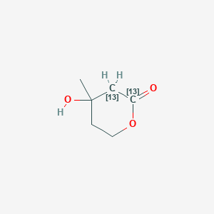 molecular formula C6H10O3 B1510505 Mevalonic-1,2-13C2 lactone CAS No. 287111-36-8