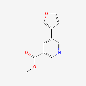 molecular formula C11H9NO3 B1510513 Methyl 5-(furan-3-yl)pyridine-3-carboxylate CAS No. 93349-98-5