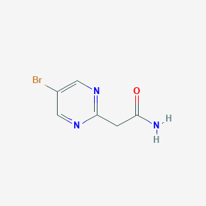 molecular formula C6H6BrN3O B151052 2-(5-Bromopyrimidin-2-yl)acetamide CAS No. 132288-08-5