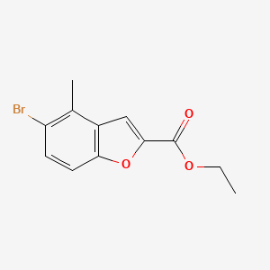 molecular formula C12H11BrO3 B1510528 Ethyl 5-bromo-4-methylbenzofuran-2-carboxylate CAS No. 1192172-68-1