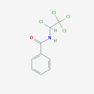 molecular formula C9H7Cl4NO B15105335 N-(1,2,2,2-tetrachloroethyl)benzamide CAS No. 6798-35-2
