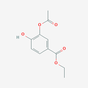 molecular formula C11H12O5 B1510586 ethyl 3-acetyloxy-4-hydroxybenzoate 