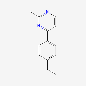 4-(4-Ethylphenyl)-2-methylpyrimidine