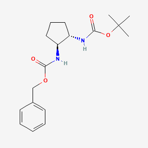 Benzyl tert-butyl (1s,2s)-cyclopentane-1,2-diyldicarbamate