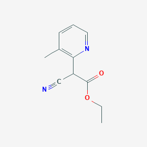 Ethyl 2-cyano-2-(3-methylpyridin-2-yl)acetate