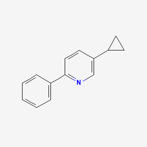 molecular formula C14H13N B1510681 5-Cyclopropyl-2-phenylpyridine CAS No. 1245645-30-0